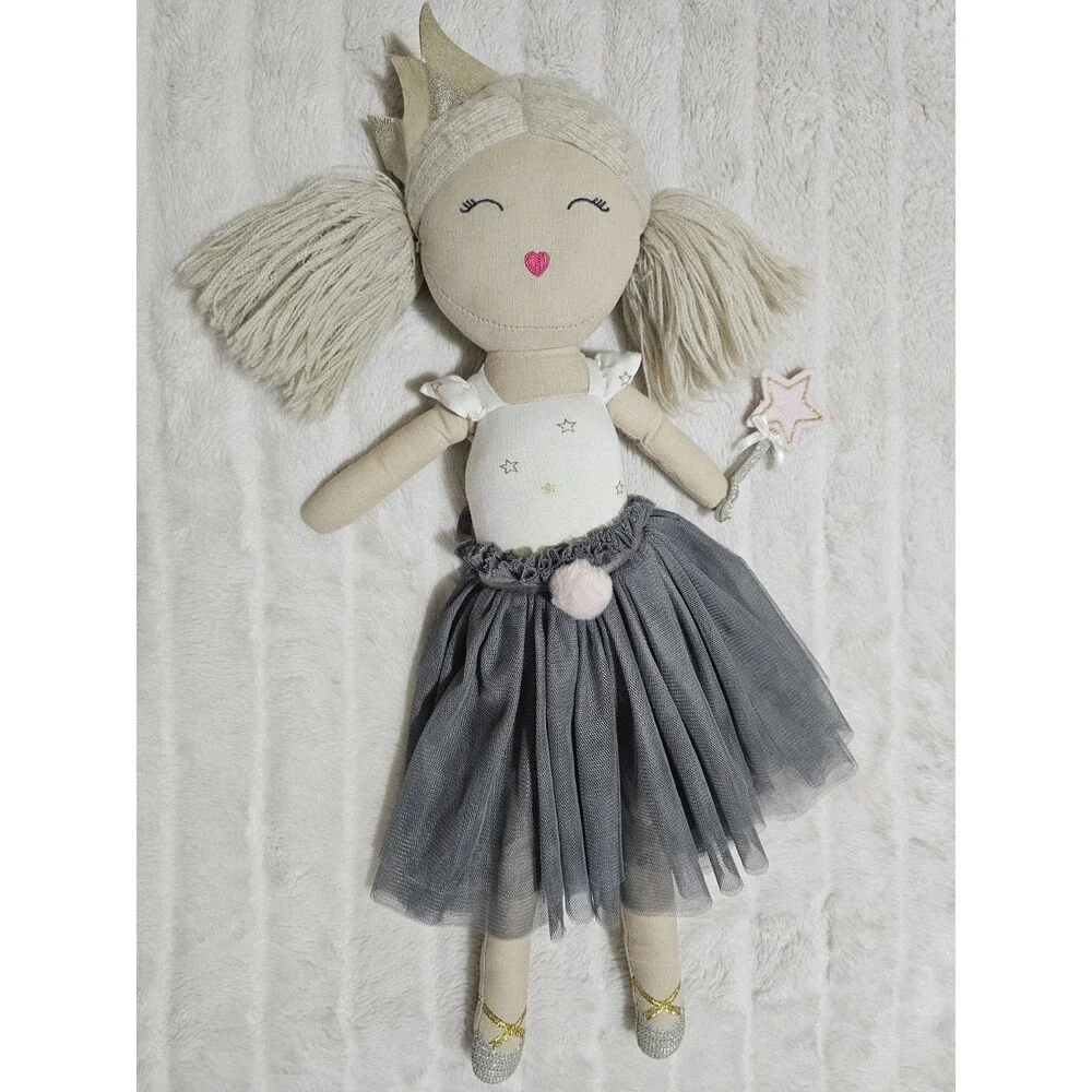 Mud Pie Fairy Princess Cloth Rag Doll 18